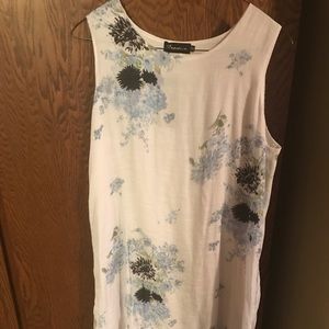 Creation sleeveless layered “gauze” dress new